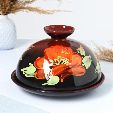 Pancake - bread -free "feast" 1.8l / 15x24cm, poppy on black-1