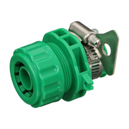 Connector, 3/4 "(19 mm), with a mount on a crane 3/4" (19 mm), with a clamp, plastic, rubber, Greengo