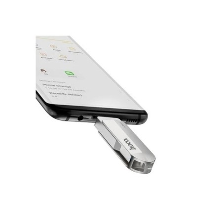 Флешка OTG Hoco UD10 Wise, 32 Гб, USB3.0, USB/Type-C, чт до 120 Мб/с, зап до 30 Мб/с, металл-3