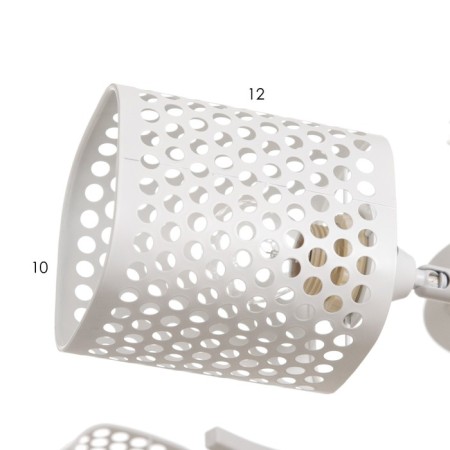 Gwen chandelier 5x60W E27 white 64x25x20cm-6