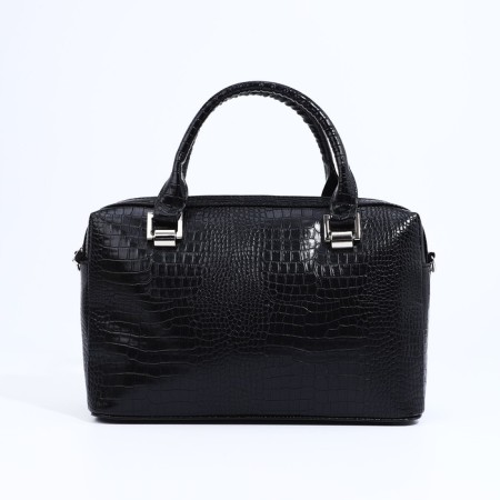 Olivi-sakvoyzh bag on lightning, a long belt, black color