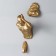 Polystone souvenir "To meet the Victory" left, gold 26.7x17 cm