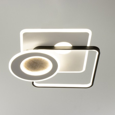 Causteen with PDD "Squares" LED 160W black and white 48x48x6.5 cm Bayerlux