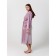 Women's robe with a hood, size 52, plum color