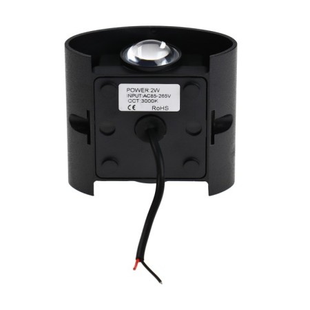 Front Fatter "Semesfer", FSD-075, 2 W, 3000K, 1 Ray, IP65, 220 V, plastic, Black 1008420-7