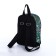 Baby backpack on lightning, green color