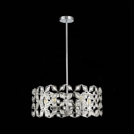 Suspension lamp ST LUCE. SL1104.103.05. CASTO. 5x60 watts, E14, 58x58x23 cm, chromium color-3