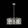 Suspension lamp ST LUCE. SL1104.103.05. CASTO. 5x60 watts, E14, 58x58x23 cm, chromium color