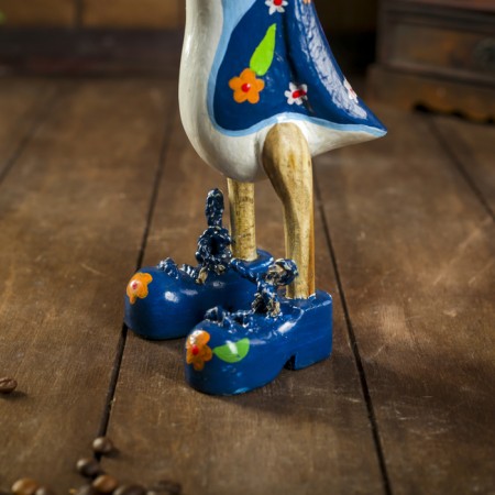 Souvenir "Duck in a blue summer suit" tree 13x9x27 cm-5