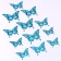 Set for decorating "Butterflies", set 12 pcs, color holography blue