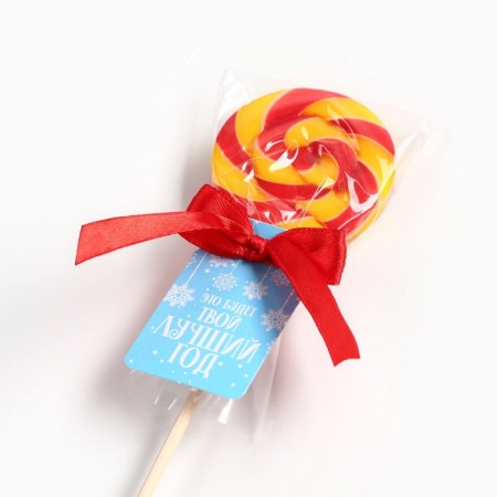 New Year! Lollice on a stick, tastefully: Multifruit "Your Best Year", 15 g-3