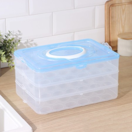 Egg storage container, 31.5 × 22 × 17.5 cm, 1 tier 24 cells, color mix-6
