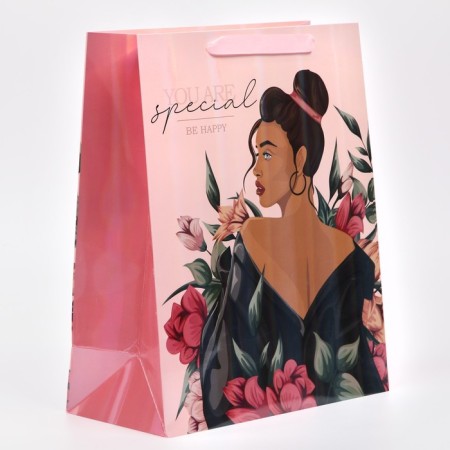 Gift laminated vertical, packaging, “you are special”, rainbow holography, m 26 x 32 x 12 cm-1