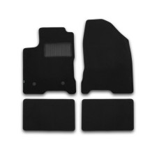 Rugs in the cabin Klever Premium Lada Vesta 2015-, Sed., 5 pcs. (textile)