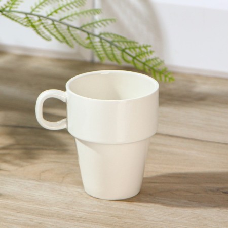 Estet Porcelain Mug, 220 ml, white color