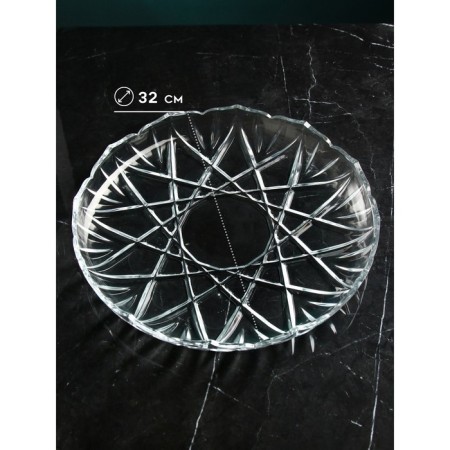 Plate "Orkida", D = 32 cm, glass, Iran-2