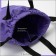 Bag for screed shoes, outer pocket, textura, purple color