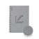 Notebook A5 80 sheets of a cage on a spiral Erichkrause Life Style, silver, plastic cover