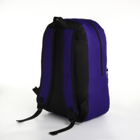 Youth backpack with lightning, external pocket, purple color-3