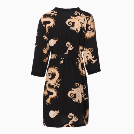 Female set (robe/shirt), black color, size 44-8
