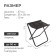 Steel Hile folding PS, 35 x 30 x 37 cm, black