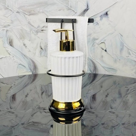 Kitchen Lenardi kit: dispenser, napkin, on a stand, porcelain