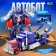 Autobot robot, transforms, with weapons, blue color