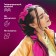 Zumba Kanecalon is monophonic, corrugated, 60 cm, 100 g, fuchsia color (#ay18)