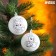 New Year's Christmas tree decoration for coloring "New Year! New Year's fairy tale ", 2 pcs, d = 5.5 cm
