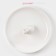 Dish "Bunny in gold", d = 20.5 cm, white color