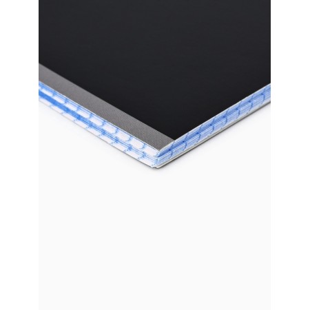 Notebook A5, 48 liters per spiral, internal block No. 1 MIX “Black Background. Phrases "-1
