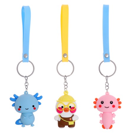 Toy - Funny Box Surprise "Duck": children's keychain, stickers, card-4