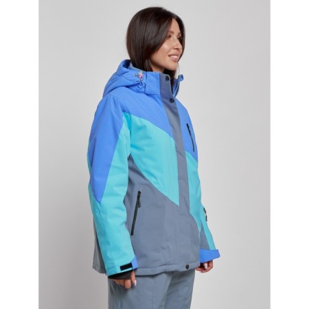 Ski jacket women's, size 54, blue color-2