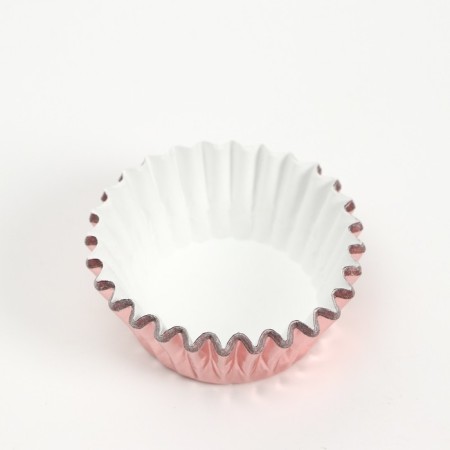 Baking shape round, 3.5 x 2 cm pink-1