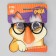 Carnival accessory “Usach” glasses, white color