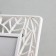 Photo frame plastic 10x15 cm "leaves" white 18x23 cm