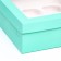 Packaging for 9 cupcakes with a window, green, 25 x 25 x 10 cm