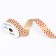 Ribbon for decor and gifts Kraft with embossing 2cm x 5 m