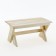 Wooden -folding storage shop "Dobroparov" 60x30x30 cm, for a bathhouse