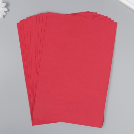 Foamiran 1 mm, 20x30 cm (set 10 sheets) BK002 red-1