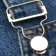 Flasp for jumpsuit, 32 mm, 10 pcs, silver color