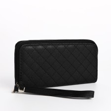 Women's wallet with lightning, black color