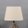 LUEZE table "Louise" 1x40W E27 coffee with cream 25x25x38, 5cm