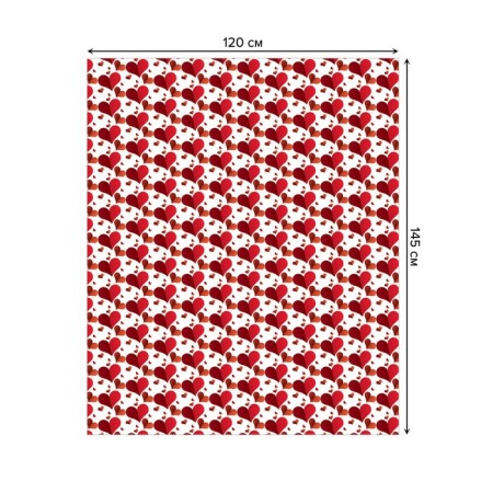Tables on the table "About love", rectangular, oxford, size 120x145 cm-1