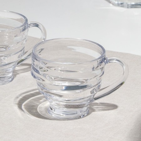 Set of mugs, glass, d = 8.5 cm, h = 8 cm, 200 ml, 6 pcs-1