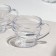 Set of mugs, glass, d = 8.5 cm, h = 8 cm, 200 ml, 6 pcs