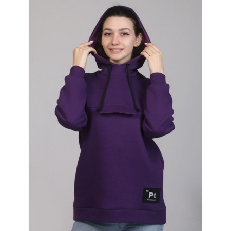 Female hoodies pt, size 48, purple color-4