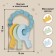 Silicone teether "keys", blue color, mum & baby