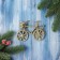 Decoration Christmas tree "Bicycle Brill" 8, x12 cm, gold