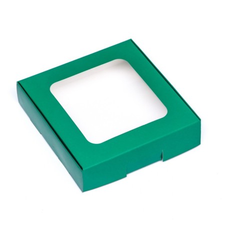 Self -charging box, green, 13 x 13 x 3 cm-1